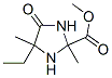 2-Imidazolidinecarboxylicacid,4-ethyl-2,4-dimethyl-5-oxo-,methylester(8CI) Structure