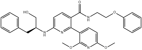 [2,3'-Bipyridine]-3-carboxaMide, 6-[[(1S)-1-(hydroxyMethyl)-2-phenylethyl]aMino]-2',6'-diMethoxy-N-(2-phenoxyethyl)-|