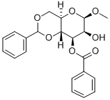 METHYL-3-O-BENZOYL-4,6-O-BENZYLIDENE-BETA-D-MANNOPYRANOSIDE,80299-58-7,结构式