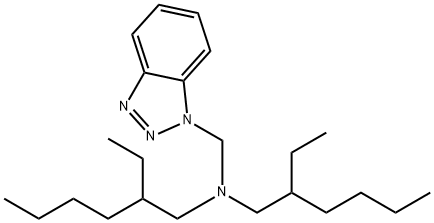 N,N-二(2-乙基己基)-1H-苯并三唑-1-甲胺, 80301-64-0, 结构式