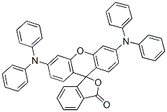 3',6'-Bis(diphenylamino)spiro[isobenzofuran-1(3H),9'-[9H]xanthen]-3-one Structure