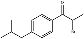 2-BROMO-1-(4-ISOBUTYLPHENYL)PROPAN-1-ONE Struktur