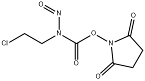 CARBAMIC ACID, (2-CHLOROETHYL)NITROSO-, 2,5-DIOXO-1-PYRROLIDINYL ESTER Structure