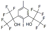 1,1,1,3,3,3-hexafluoro-2-[3-(1,1,1,3,3,3-hexafluoro-2-hydroxy-propan-2 -yl)-2-iodo-5-methyl-phenyl]propan-2-ol,80360-43-6,结构式