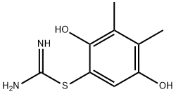 Pseudourea, 2-(2,5-dihydroxy-3,4-xylyl)-2-thio- (8CI) Structure