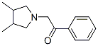 Acetophenone, 3,4-dimethyl-2-(1-pyrrolidinyl)- (8CI) 化学構造式