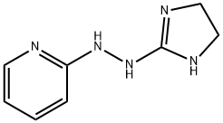 Pyridine,  2-[2-(2-imidazolin-2-yl)hydrazino]-  (8CI) 化学構造式