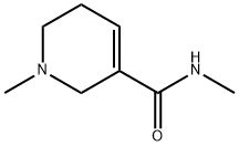3-Pyridinecarboxamide,  1,2,5,6-tetrahydro-N,1-dimethyl- 化学構造式