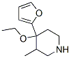 Piperidine, 4-ethoxy-4-(2-furanyl)-3-methyl- (9CI) 化学構造式