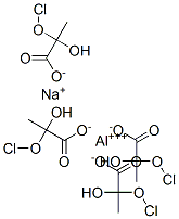 SODIUM ALUMINUM CHLOROHYDROXY LACTATE 化学構造式