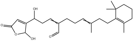 2-[3-[(2,5-Dihydro-2-hydroxy-5-oxofuran)-3-yl]-3-hydroxypropylidene]-6-methyl-8-(2,6,6-trimethyl-1-cyclohexen-1-yl)-5-octenal|
