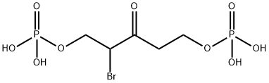 2-bromo-1,5-dihydroxy-3-pentanone 1,5-bisphosphate Structure