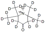4-オキソ-2,2,6,6-テトラメチルピペリジン (D17, 98%; 15N, 98%) 化学構造式