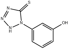 1,2-dihydro-1-(m-hydroxyphenyl)-5H-tetrazole-5-thione Structure
