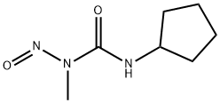 1-Cyclopentyl-3-methyl-3-nitrosourea Struktur