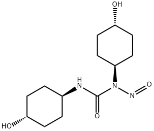 N,N'-bis(4-hydroxycyclohexyl)-N'-nitrosourea Struktur