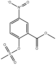 methyl 2-[(methylsulphonyl)oxy]-5-nitrobenzoate  Structure