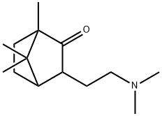 Bicyclo[2.2.1]heptan-2-one, 3-[2-(dimethylamino)ethyl]-1,7,7-trimethyl- (9CI) Structure