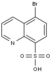 8-Quinolinesulfonic  acid,  5-bromo- Structure