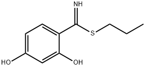 Benzenecarboximidothioic acid, 2,4-dihydroxy-, propyl ester (9CI) 结构式