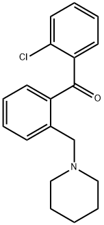 2-CHLORO-2'-PIPERIDINOMETHYL BENZOPHENONE Structure