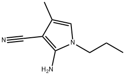 4-甲基-1-丙基-2-氨基-1H-吡咯-3-腈, 804519-27-5, 结构式