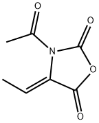 2,5-Oxazolidinedione, 3-acetyl-4-ethylidene-, (Z)- (9CI) Structure
