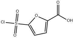 5-(Chlorosulfonyl)-2-furancarboxylic acid 化学構造式