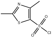 2,4-Dimethyl-1,3-thiazole-5-sulfonyl chloride Struktur