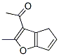 Ethanone, 1-(2-methyl-4H-cyclopenta[b]furan-3-yl)- (9CI),80486-04-0,结构式