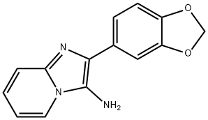 2-Benzo[1,3]dioxol-5-yl-imidazo[1,2-a]pyridin-3-ylamine,80493-81-8,结构式