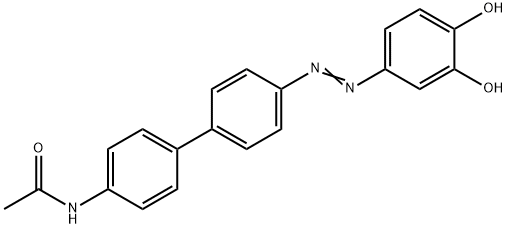 N-[4'-[(3,4-Dihydroxyphenyl)azo][1,1'-biphenyl]-4-yl]acetamide Struktur
