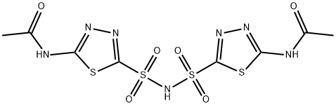 N，N'-[亚氨基双（磺酰基-1,3,4-噻二唑-5,2-二基）]双乙酰胺,80495-47-2,结构式