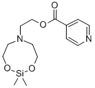1,3-Dioxa-6-aza-2-silacyclooctane-6-ethanol, 2,2-dimethyl-, isonicotin ate (ester),80510-93-6,结构式