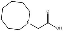 氮杂环辛烷-1-基乙酸 结构式