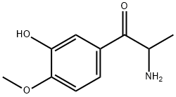 1-Propanone,  2-amino-1-(3-hydroxy-4-methoxyphenyl)- Structure