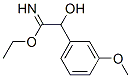 Benzeneethanimidic  acid,  -alpha--hydroxy-3-methoxy-,  ethyl  ester  (9CI) Structure