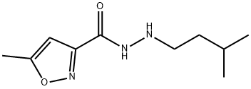 3-Isoxazolecarboxylicacid,5-methyl-,2-(3-methylbutyl)hydrazide(9CI) 化学構造式