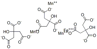 Iron(III) manganese citrate 结构式