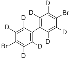 4,4'-DIBROMODIPHENYL-D8 结构式