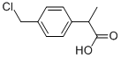 2-(4-Chloromethylphenyl)propionic acid Structure