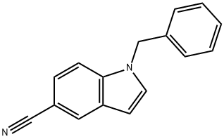 1-benzyl-1H-indole-5-carbonitrile Struktur