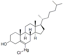 6-chloromercuricholesterol 结构式