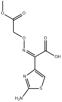 (Z)-2-(2-氨基噻唑-4-基)-2-甲氧羰基甲氧亚氨基乙酸,80544-17-8,结构式