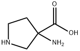 3-氨基吡咯烷-3-羧酸,80546-88-9,结构式