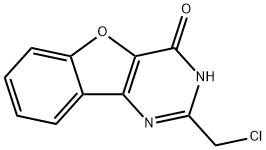 2-(CHLOROMETHYL)[1]BENZOFURO[3,2-D]PYRIMIDIN-4(3H)-ONE Struktur