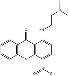 9H-Thioxanthen-9-one, 1-[[2-(dimethylamino)ethyl]amino]-4-nitro-,80568-03-2,结构式