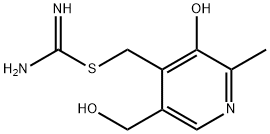 Carbamimidothioic acid, [3-hydroxy-5-(hydroxymethyl)-2-methyl-4-pyridinyl]methyl ester (9CI) Structure
