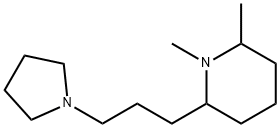 Piperidine, 1,2-dimethyl-6-[3-(1-pyrrolidinyl)propyl]- (9CI) Struktur