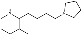 Piperidine, 3-methyl-2-[4-(1-pyrrolidinyl)butyl]- (9CI) 化学構造式